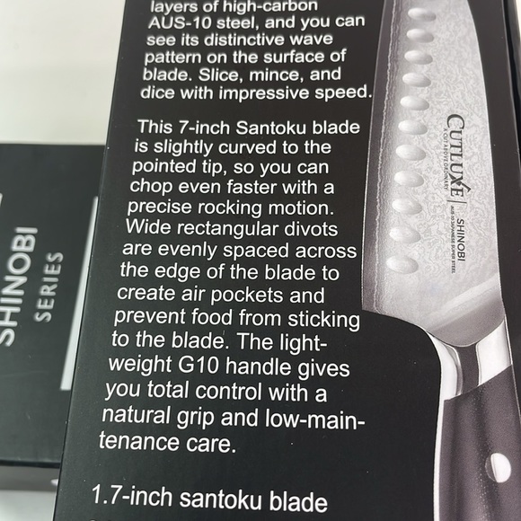 CUTLUXE 7 inch Santoku knife - Picture 6 of 8